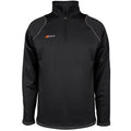 2600 HCAL20 6115705 Top Questa Quarter Zip Fleece Black Front