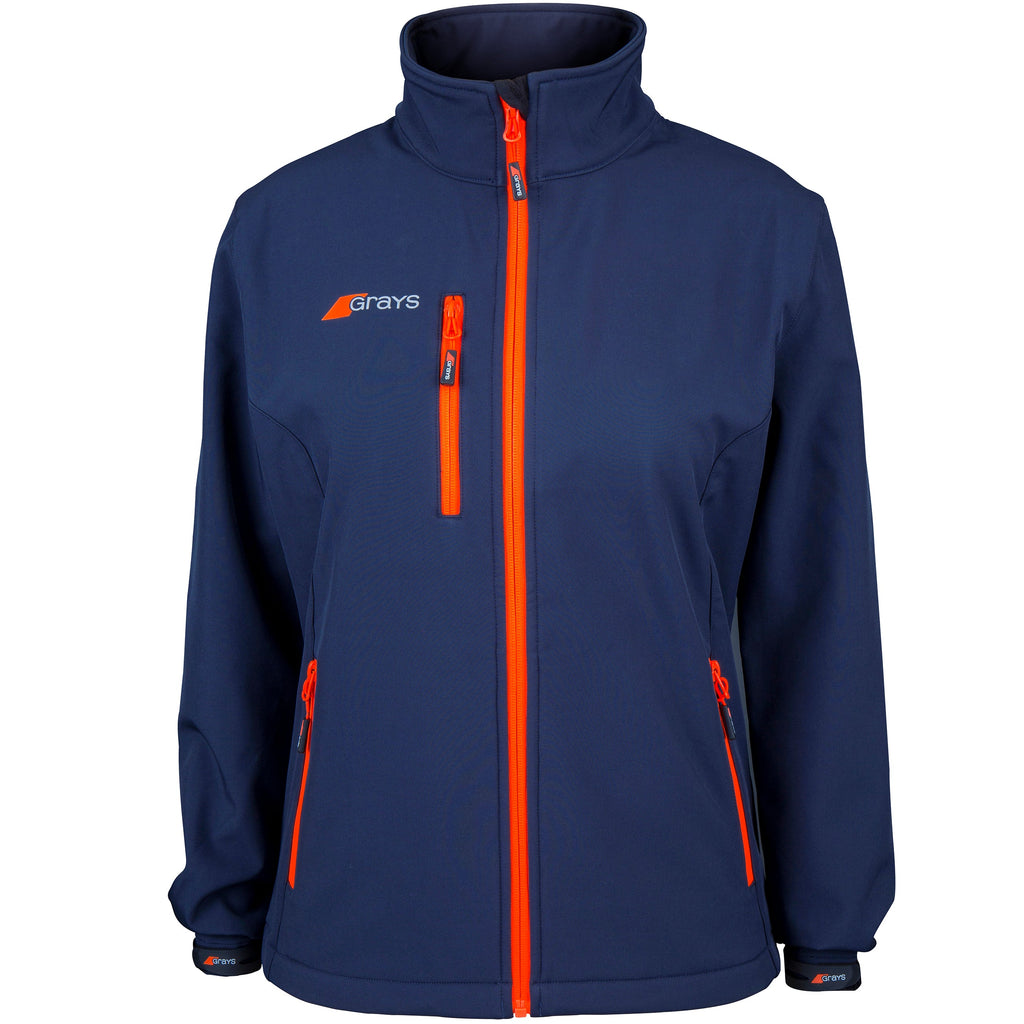 2600 6107705 Jacket Radius Soft Shell Dark Navy Womens, Front
