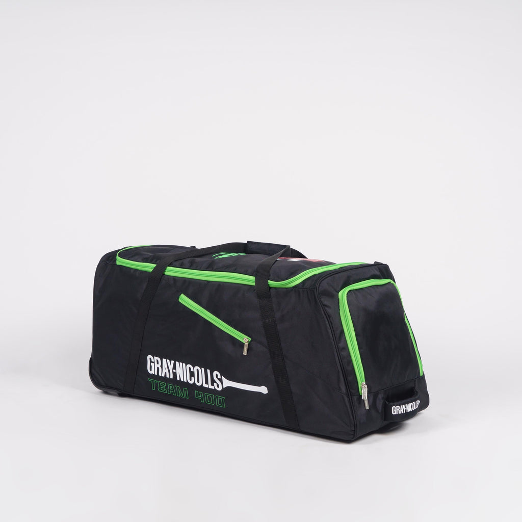 CHAH24Bags_Holdalls Team 400 Wheelie Black Fl Green, Side 1
