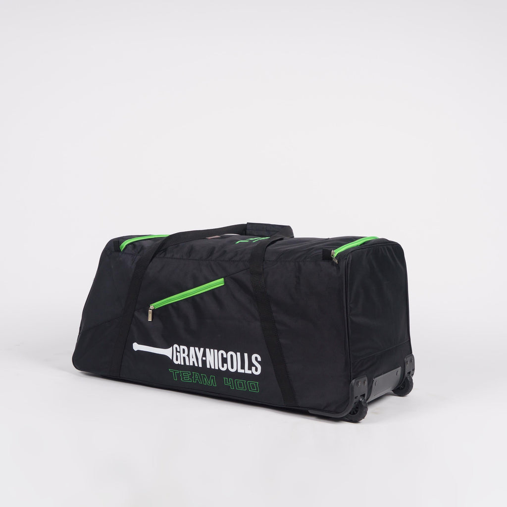CHAH24Bags_Holdalls Team 400 Wheelie Black Fl Green, Side 2