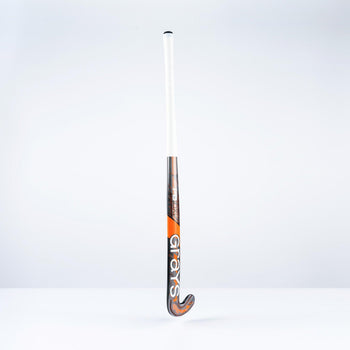 HAJA26Composite Sticks PB10Xi Probow Indoor Hockey Stick Black & Orange, Back Angle