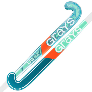 HAJI26Composite Sticks DB2Xi Dynabow Indoor Hockey Stick Rose Blue & Green