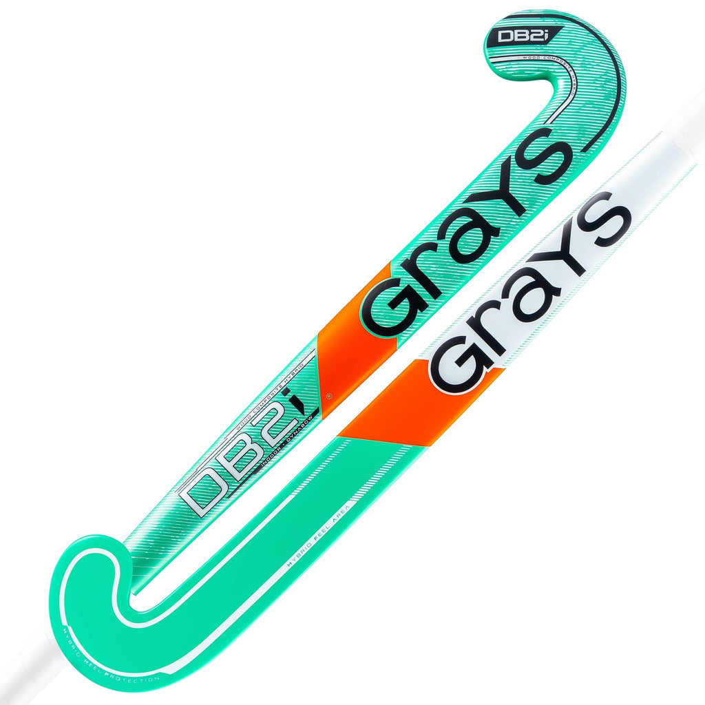HBAS25Wooden Sticks DB2i Dynabow Wood Hybrid Indoor Hockey Stick Mint & White
