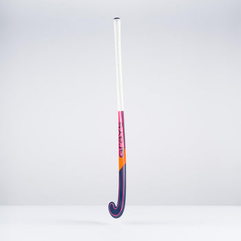 HBAU25Wooden Sticks DB1i Dynabow Wood Hybrid Indoor Hockey Stick Dark Navy & Pink, Face Angle