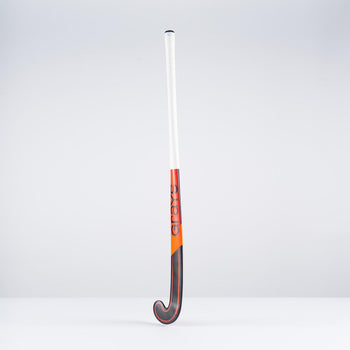 HBAU25Wooden Sticks  DB1i Dynabow Wood Hybrid Indoor Hockey Stick Black & Hot Red, Face Angle