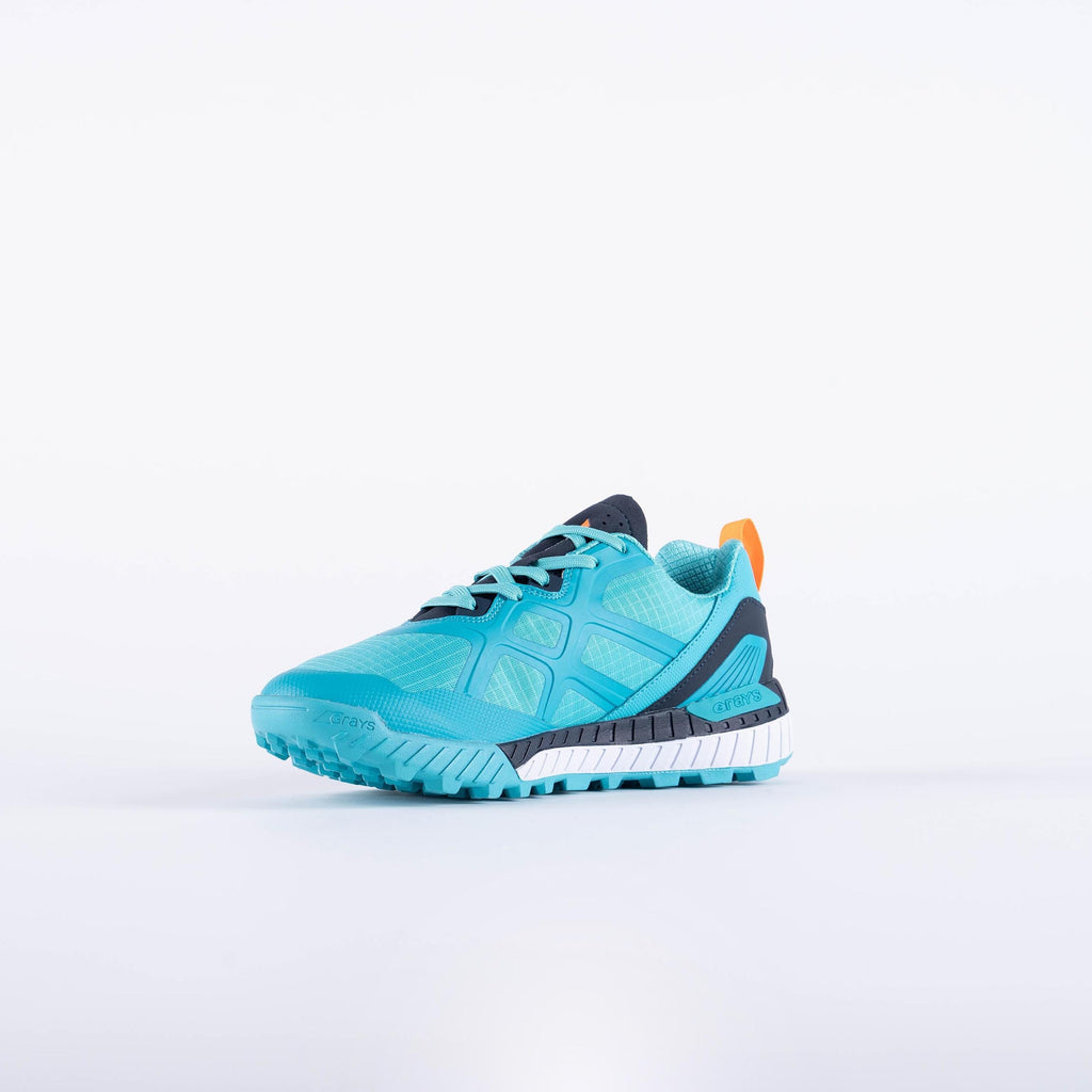 HSBC23Shoes Raid Shoe Teal & Navy, Instep Toe