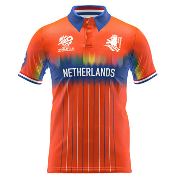 Netherlands T20 World Cup 24 Shirt - Junior Short Sleeve