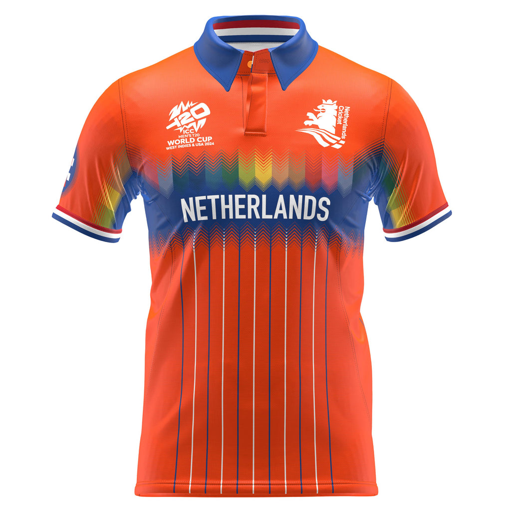Netherlands T20 World Cup 24 Shirt - Men's Short Sleeve