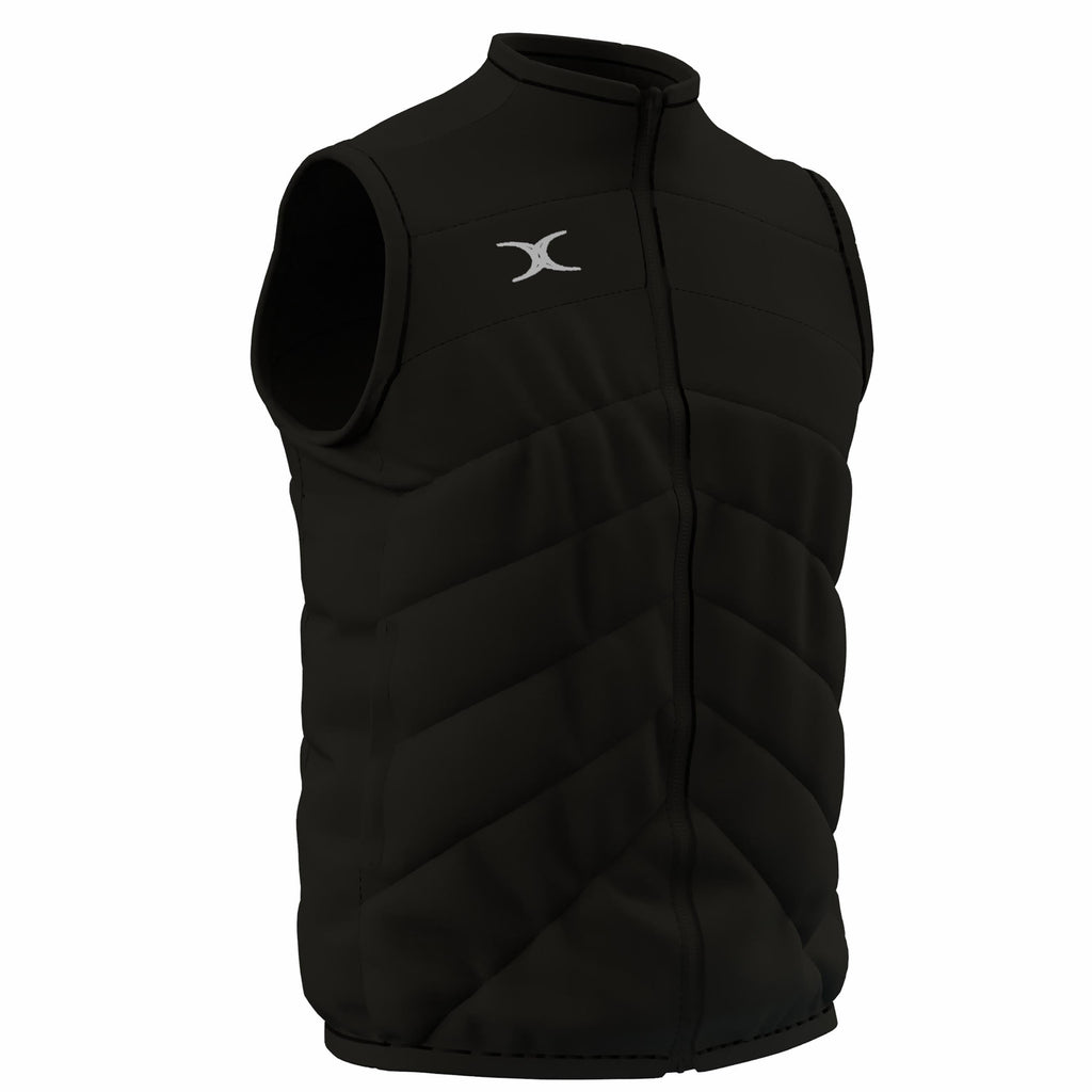 RCBL26Clothing GTS Bodywarmer Black-Three Quarter Right
