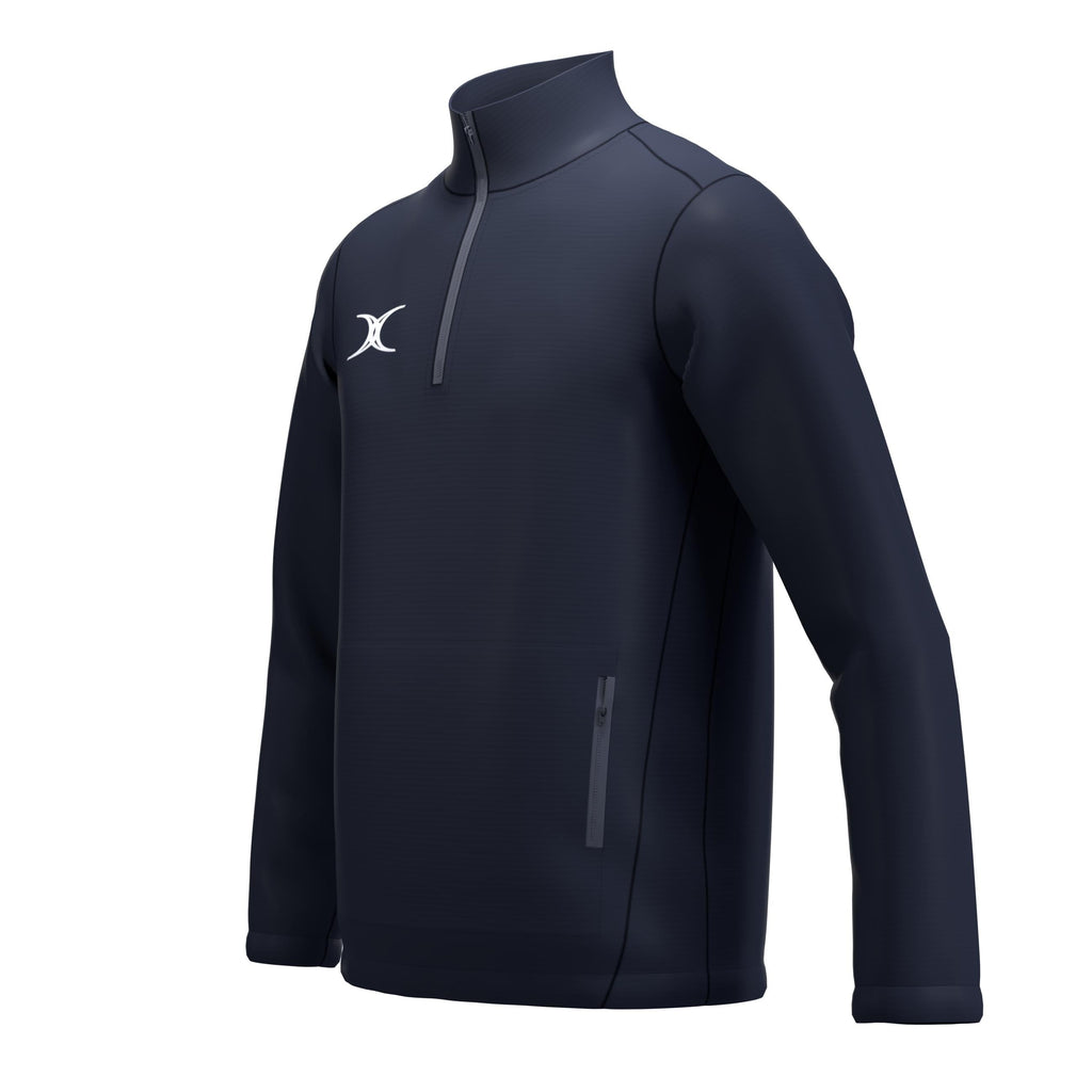 RCBT26Clothing JKT ATOM QTR ZIP DARK NAVY M-Three Quarters Left