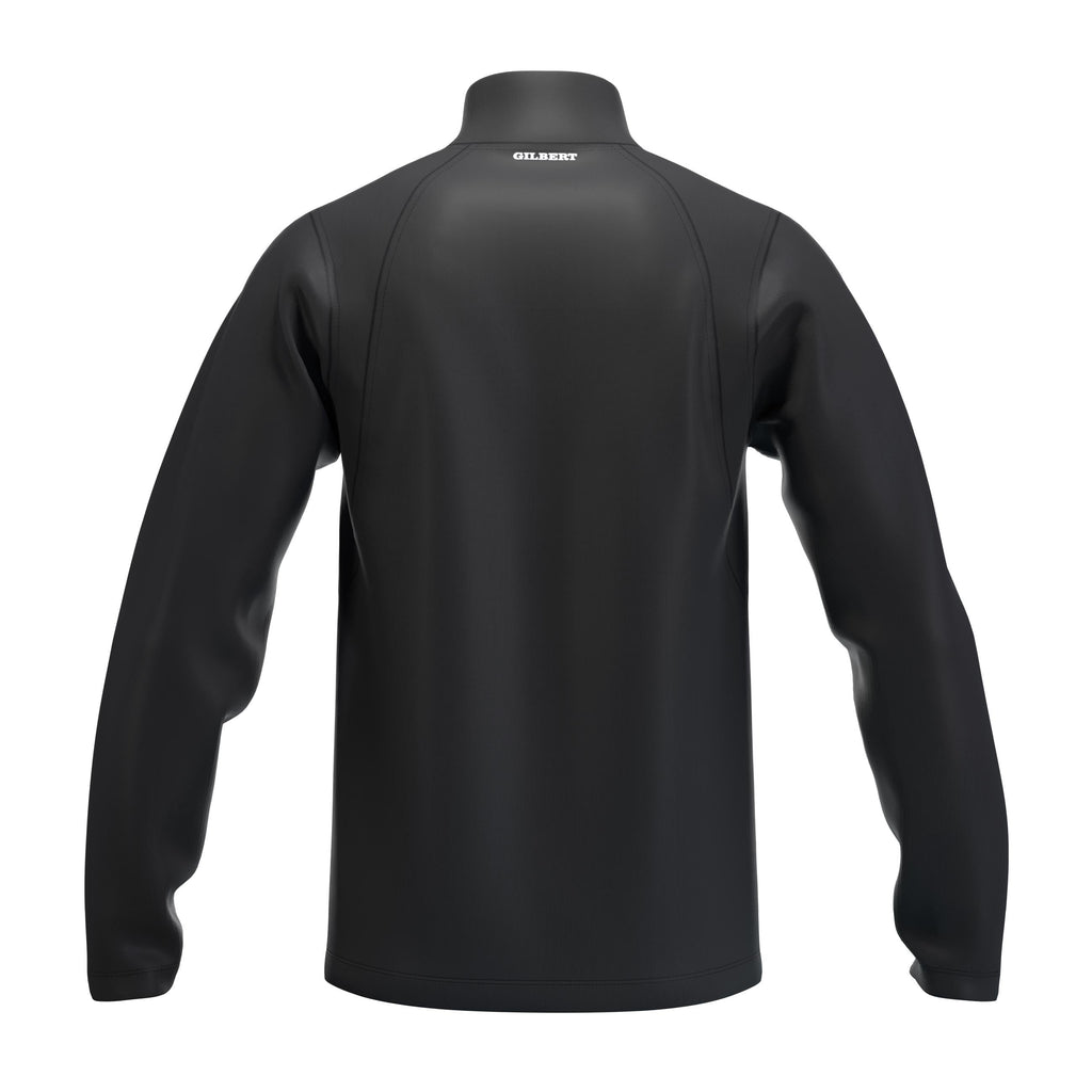 RCCC25Clothing TOP QTR ZIP FLEECE ATOM BLACK M-Back