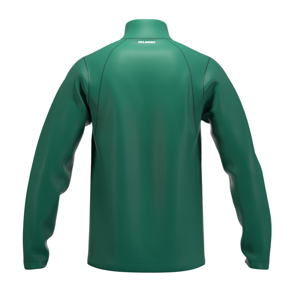 RCCC25Clothing TOP QTR ZIP FLEECE ATOM GREEN M-Back