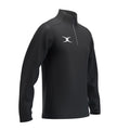 RCCD25Clothing TOP QTR ZIP FLEECE ATOM BLACK M-Three Quarter Right