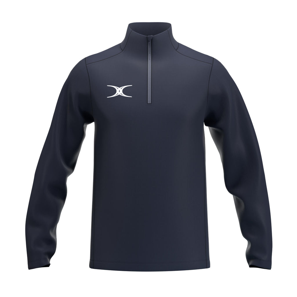 RCCD25Clothing TOP QTR ZIP FLEECE ATOM DARK NAVY M-Front