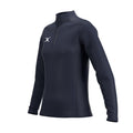RCCE25Clothing TOP QTR ZIP FLEECE ATOM DARK NAVY WOMEN 10-Three Quarters Left