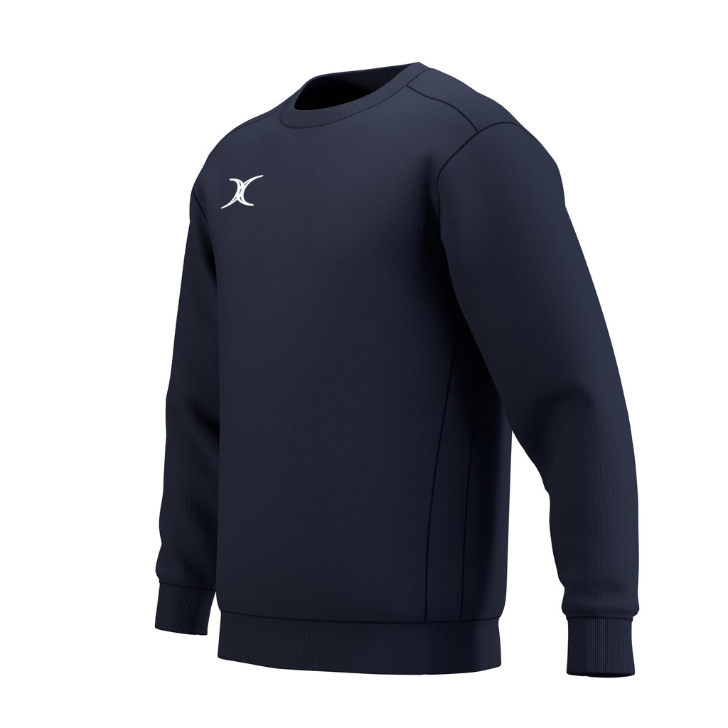 RCCU26Clothing TOP SWEAT ATOM DARK NAVY M-Three Quarters Left