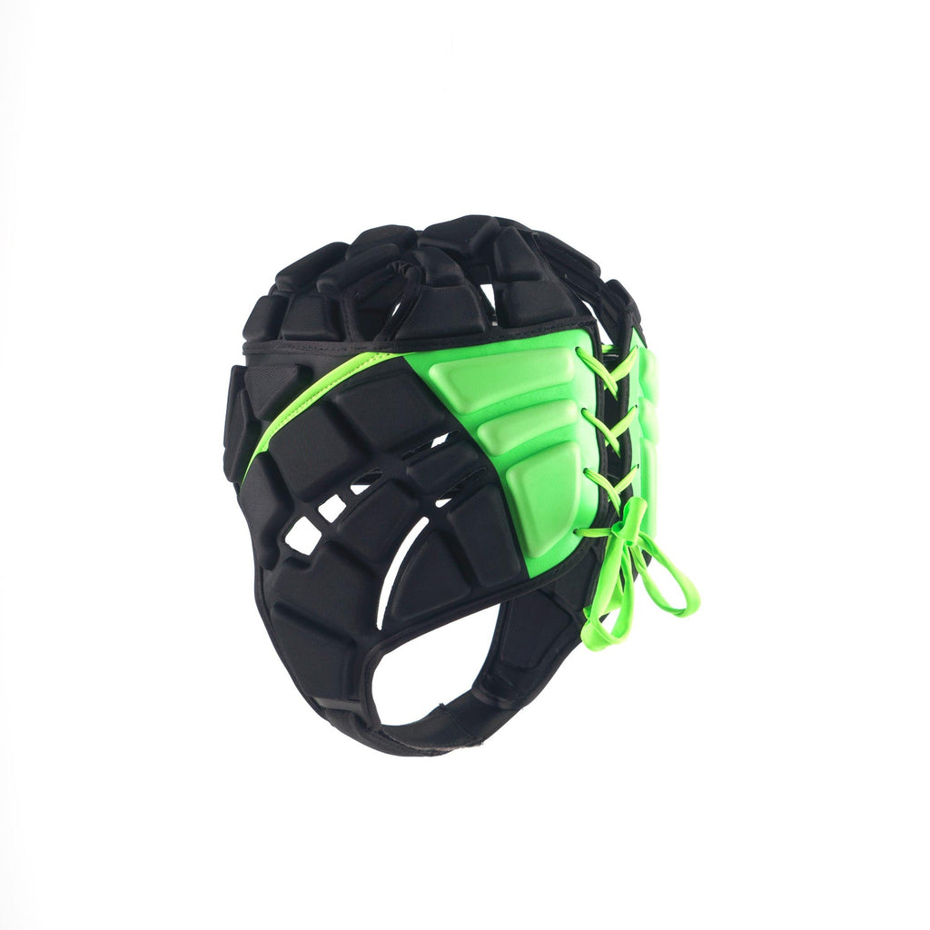 RPBA25Body armour_Mouthguards Fusion Headguard Black, Rear Angle