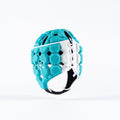 RPBJ26Body armour_Mouthguards Octane Headguard Aqua White Rear Angle