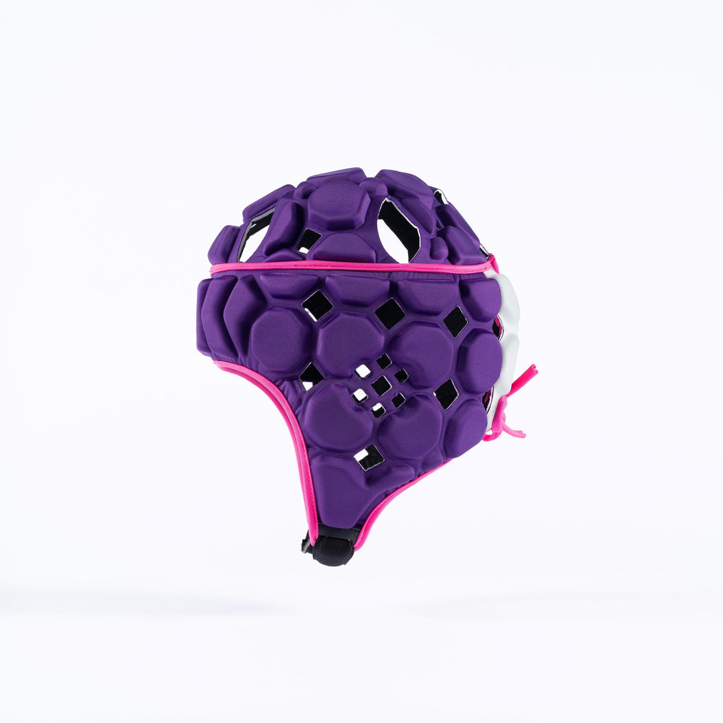 RPBJ26Body armour_Mouthguards Octane Headguard Purple Pink, Side Left