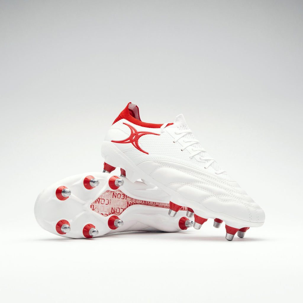 RSAB25Boots Icon Players 8 Stud White Red Main