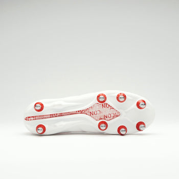 RSAB25Boots Icon Players 8 Stud White Red, Sole