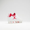 RSAD25Boots Icon Players 6 Stud White Red, Outstep Heel