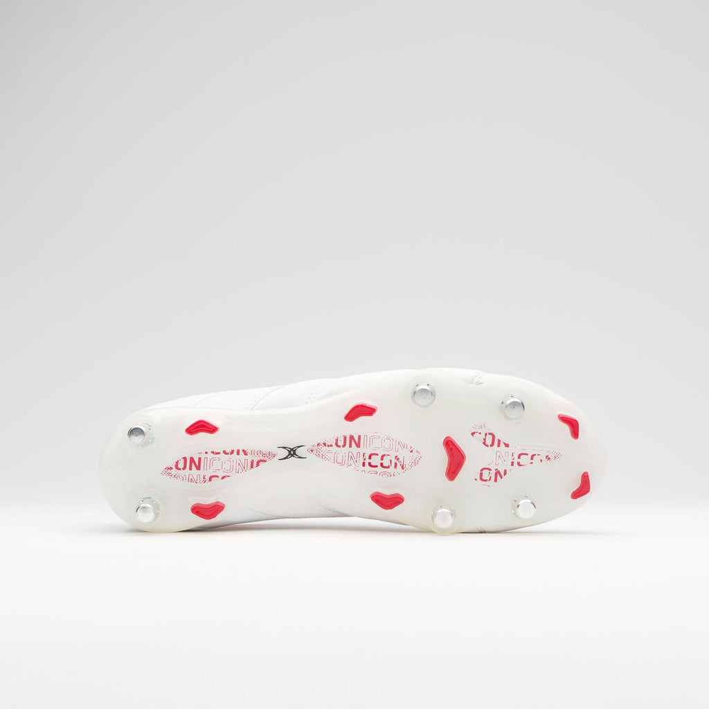 RSAD25Boots Icon Players 6 Stud White Red, Sole