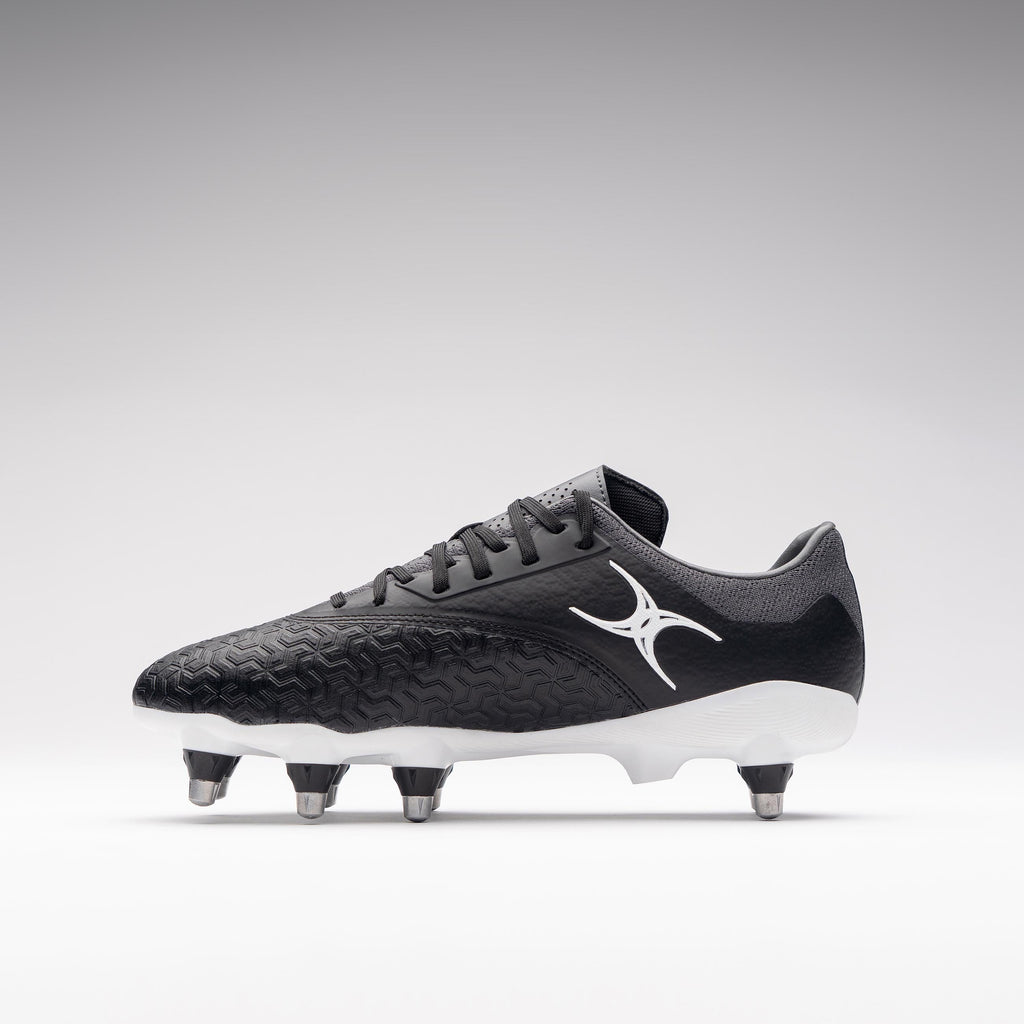 RSAE26Boots Icon Vapour 8 Stud Black Grey Instep