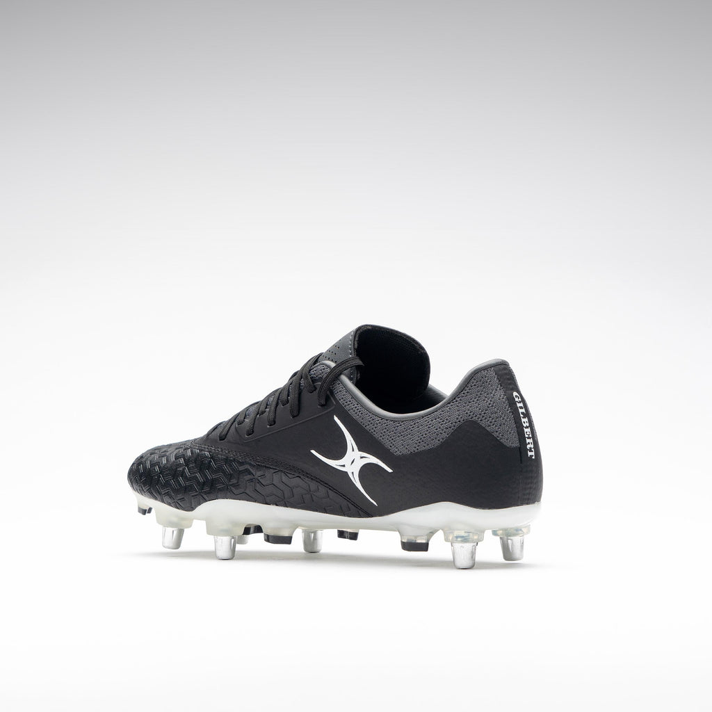 RSAG26Boots Icon Vapour 6 Stud Black Grey, Instep Heel