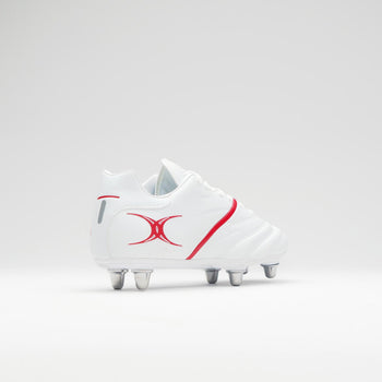 RSCH25Boots Sidestep X20 LO 6 Stud White Red, Outstep Heel