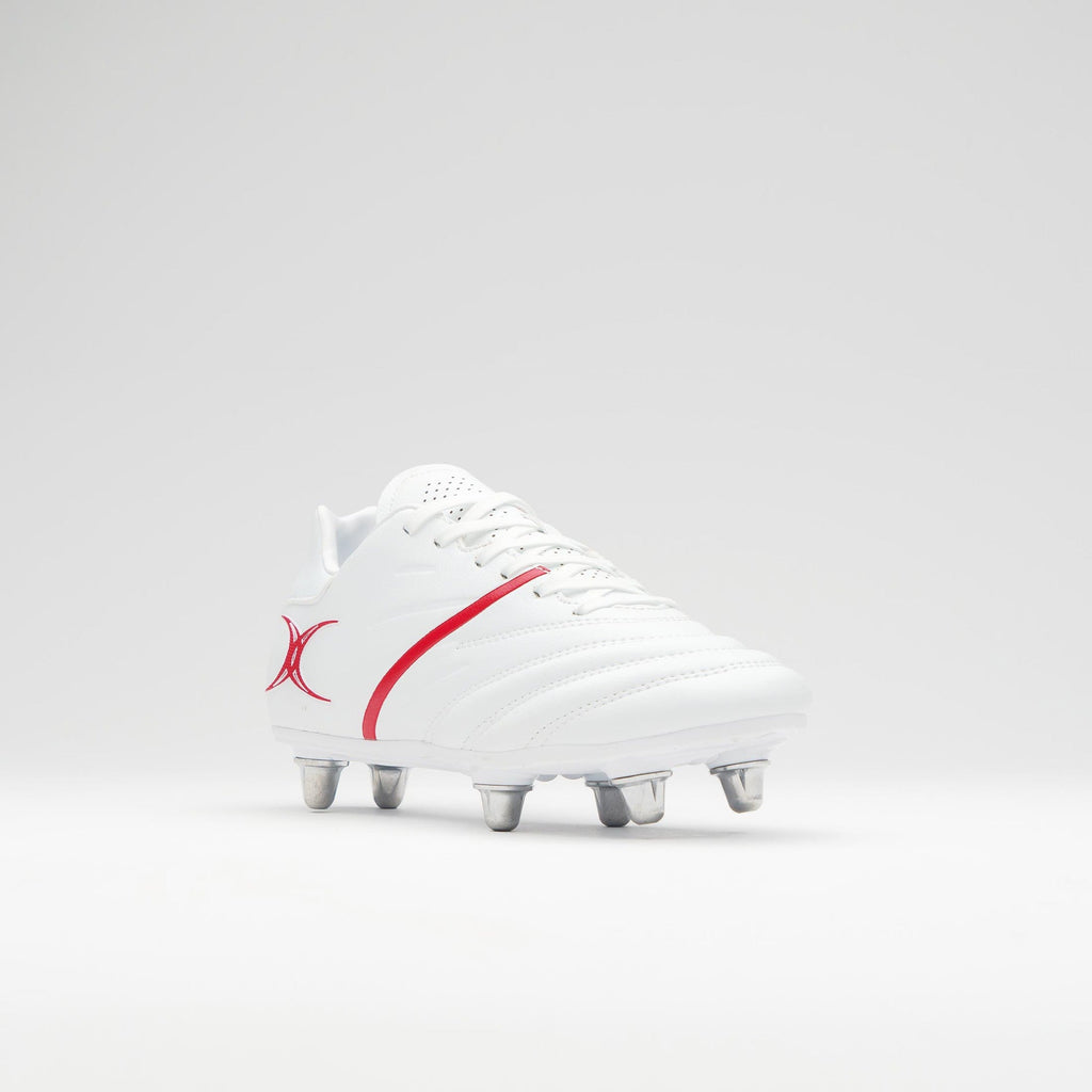 RSCH25Boots Sidestep X20 LO 6 Stud White Red, Outstep Toe