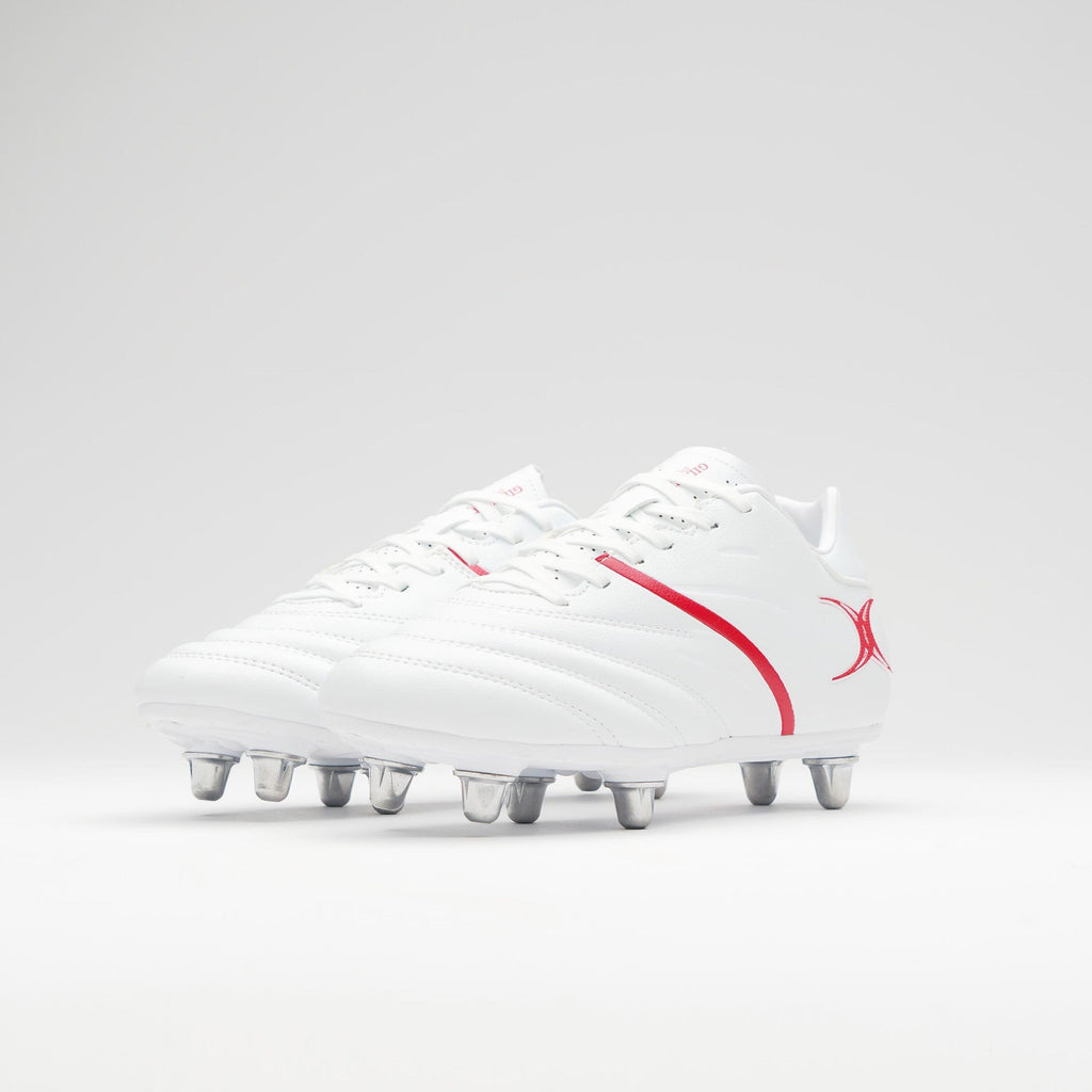 RSCH25Boots Sidestep X20 LO 6 Stud White Red, Pair