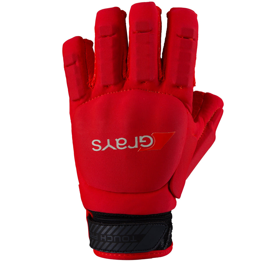 2600 HGDA19 6208305 Glove Touch Pro Fluo Red Left Hand Back