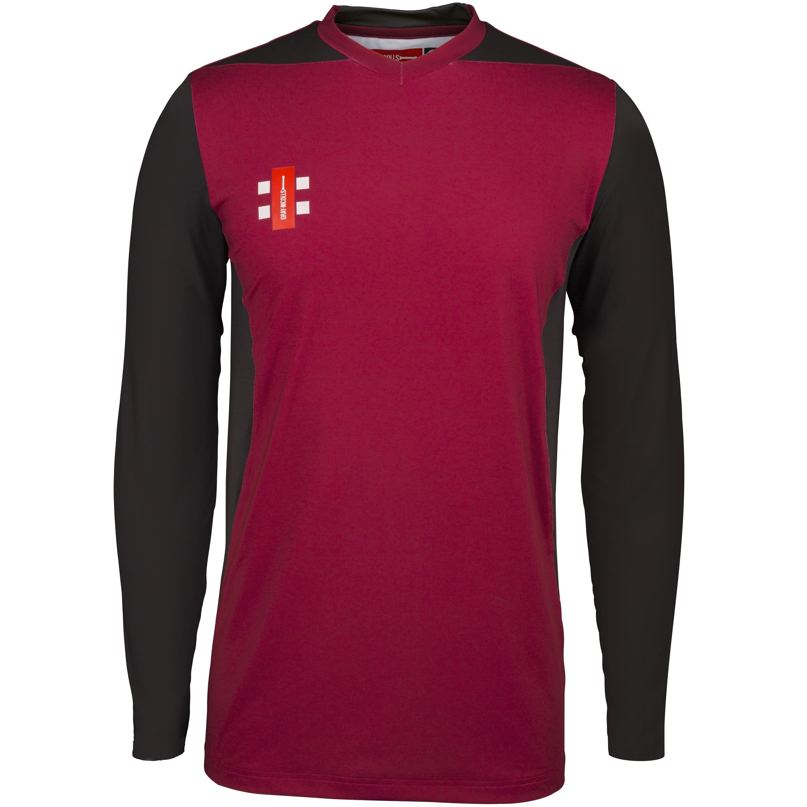 2600 CCFD19 5030805 Shirt T20 Long Sleeve Maroon & Black, Front