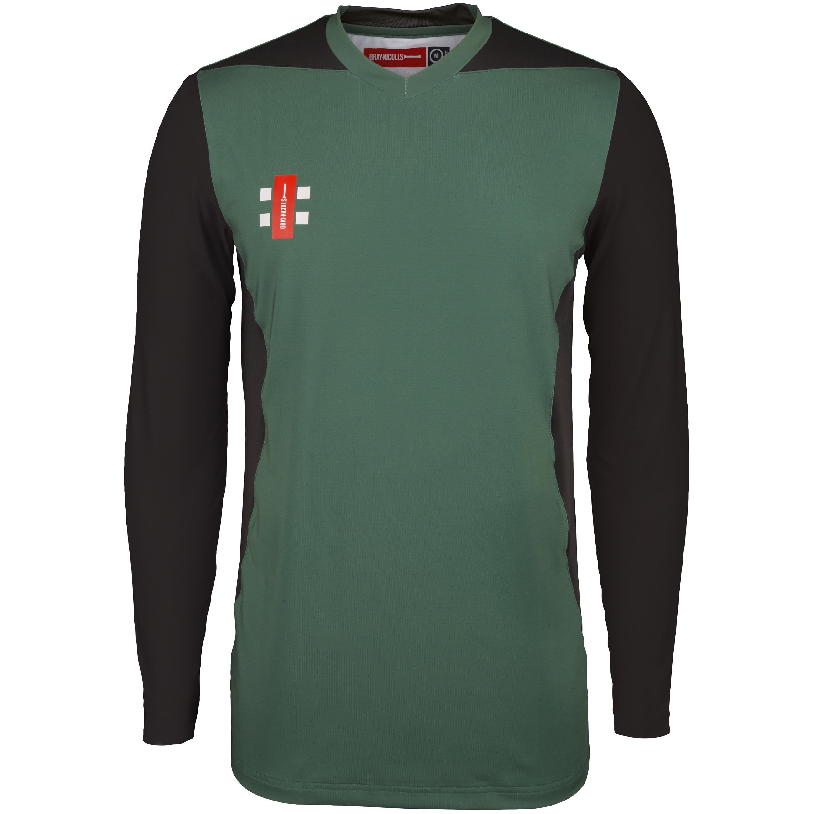 2600 CCFD19 5030905 Shirt T20 Long Sleeve Green & Black, Front