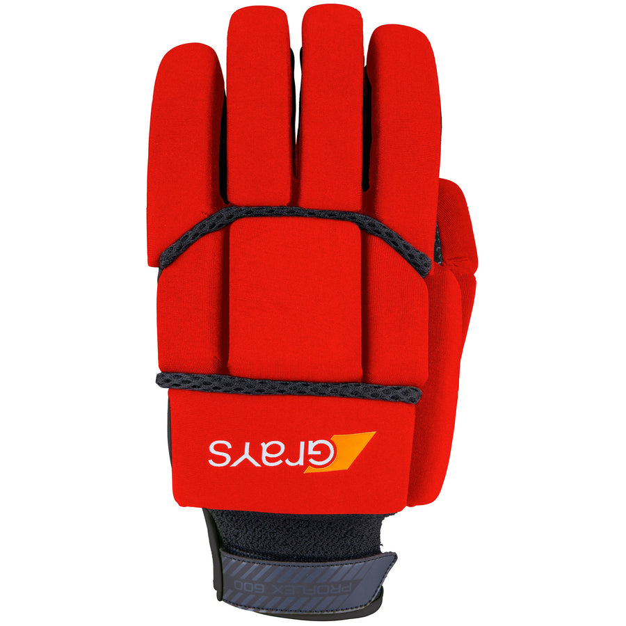 2600 HGBA20 6210805 Glove Proflex 1000 Black & Fluoro Red, Back