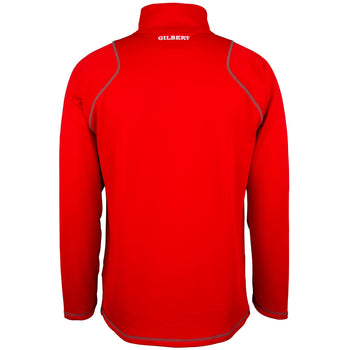 2600 RCGG18 81513605 Top Quest 2 Quarter Zip Fleece Red, Back