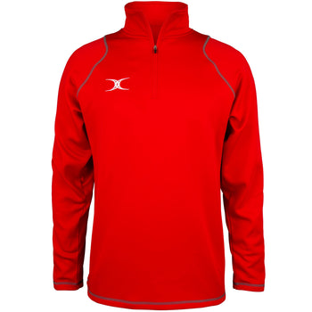 2600 RCGG18 81513605 Top Quest 2 Quarter Zip Fleece Red Front