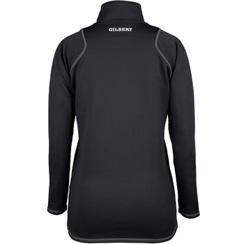 2600 RCGH18 81513805 Top Quest 2 Quarter Zip Fleece Ladies Black, Back