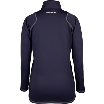 2600 RCGH18 81513905 Top Quest 2 Quarter Zip Fleece Ladies Dark Navy, Back