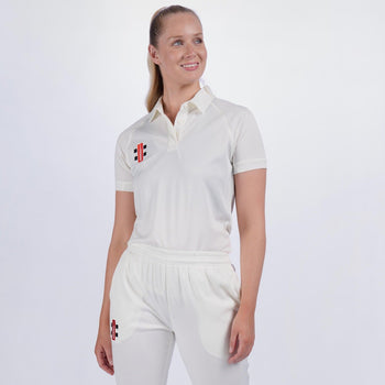CCAH22Clothing Shirt Matrix V2 Ivory Ladies 1 Front