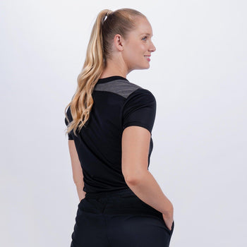 CCER22Clothing Tee Shirt Pro Performance Ladies Black 7 Back