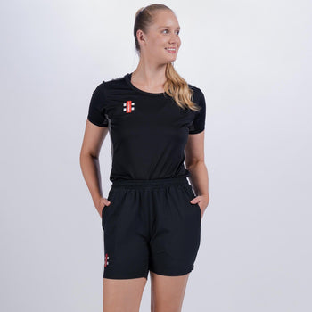 CCGC22Clothing Shorts Velocity Ladies Black 5 Front