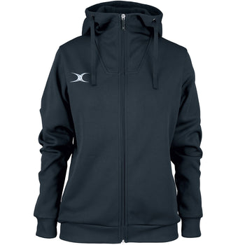 RCBQ17Jacket Pro Technical Hoodie Full Zip Ladies Dark Navy, Front